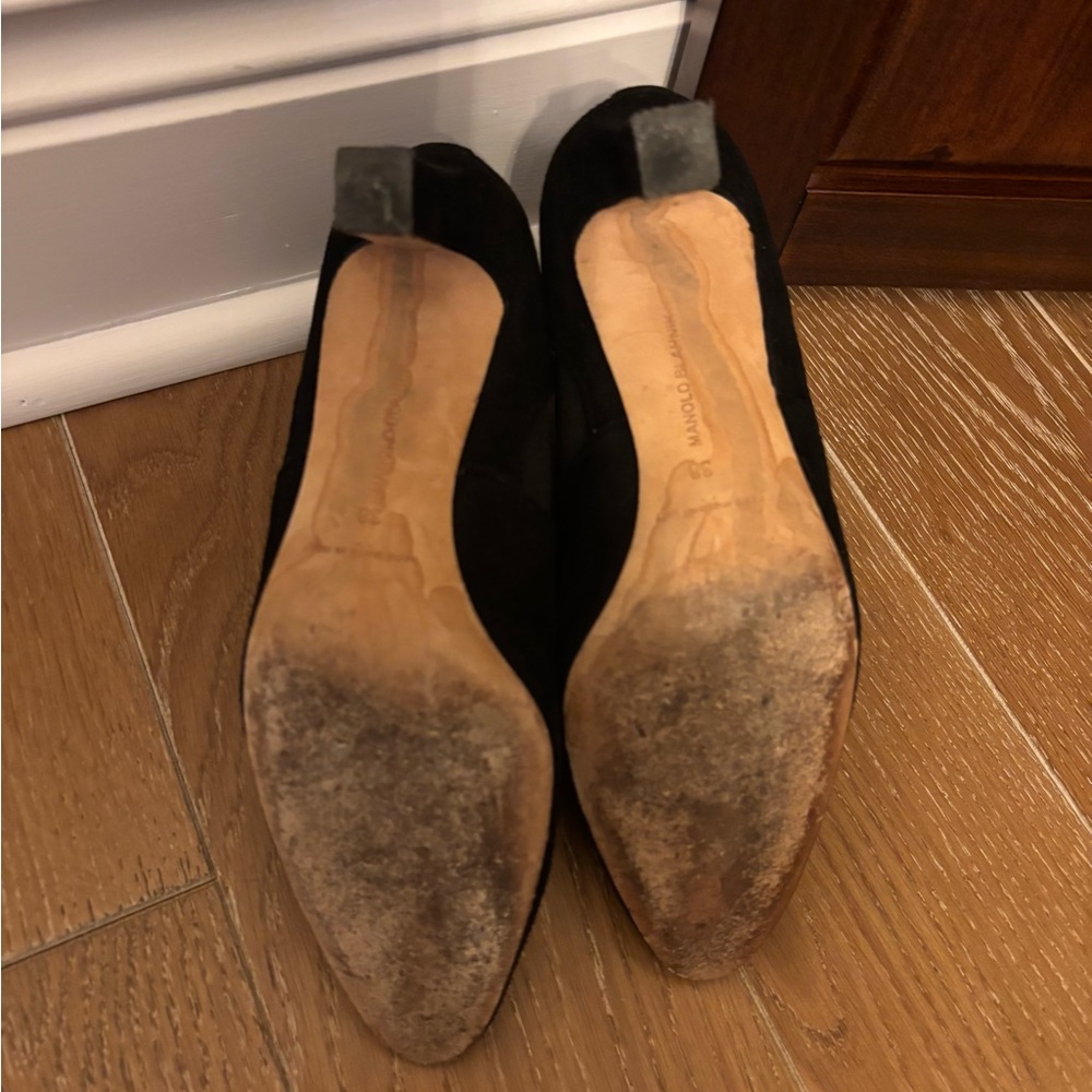 Manolo Blahnik Black Ankle Boots - Picture 8 of 11